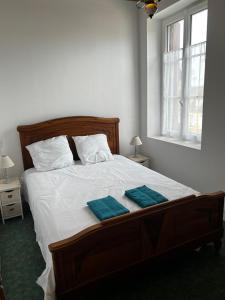 Postel nebo postele na pokoji v ubytování La Forge 4 personnes