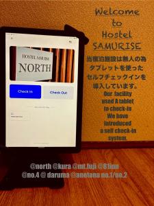 Certifikát, hodnocení, plakát nebo jiný dokument vystavený v ubytování Hostel SAMURISE KURA