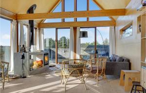 Χώρος καθιστικού στο Holiday Home Slettevej Iv