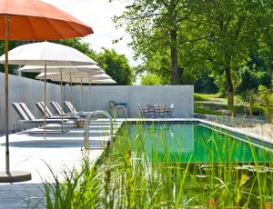 Swimmingpoolen hos eller tæt på Biohotel Pausnhof