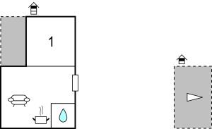 Plan piętra w obiekcie Nice Apartment In Volosko With Kitchen