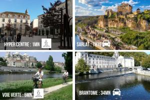 LE CLOS CHASSAING N5-WiFI-CENTRE VILLE-CLIMATISATION في بيريجو: مجموعة من الصور للمدن والمباني