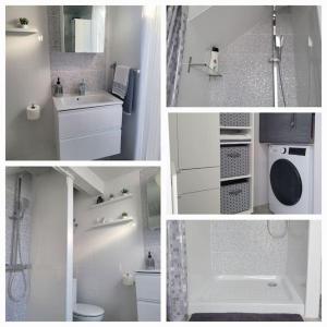 Ένα μπάνιο στο Hikers Haven Courtyard Apartment Tamaimo Tenerife
