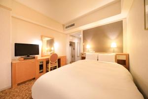 TV a/nebo společenská místnost v ubytování Crest Hotel Kashiwa