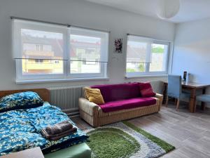 Posezení v ubytování TOP 1 Zimmer für 1-2Personen