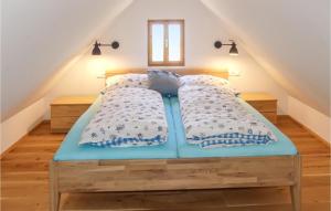 Posteľ alebo postele v izbe v ubytovaní Schoenes Ferienhaus Straden