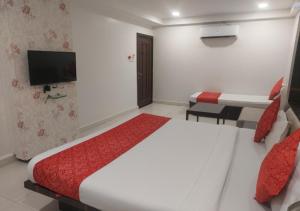TV a/nebo společenská místnost v ubytování Hotel Galaxy
