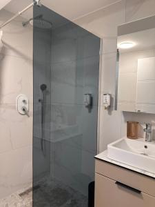 Koupelna v ubytování Treva Hotel & Apartaments