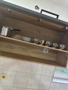 Kuchyň nebo kuchyňský kout v ubytování Apartmani Fenix