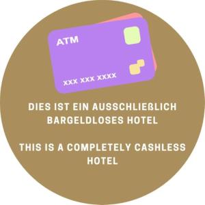a sticker with a purple bus on it at King's Hotel Center Superior in Munich +74 photos