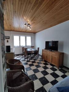 TV a/nebo společenská místnost v ubytování Maison de vacances Berck-Plage