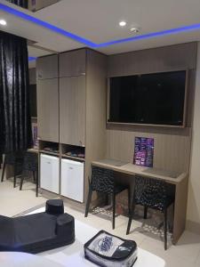 TV a/nebo společenská místnost v ubytování Deslize Motel 2