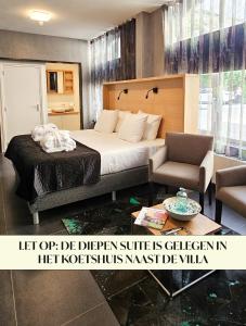 Postel nebo postele na pokoji v ubytování Villa Valkenburg