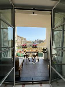 a view from the balcony of a apartment at La Chicca del Carmine in Genova