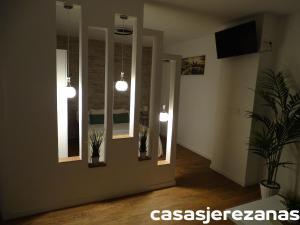 TV a/nebo společenská místnost v ubytování Casas jerezanas Loft Olivier