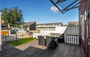 En balkon eller terrasse på Krabben 301
