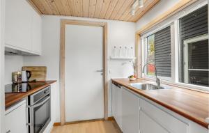 Η κουζίνα ή μικρή κουζίνα στο Gorgeous Home In Gudhjem With Wifi