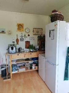 Η κουζίνα ή μικρή κουζίνα στο Leilighet nær Trondheim