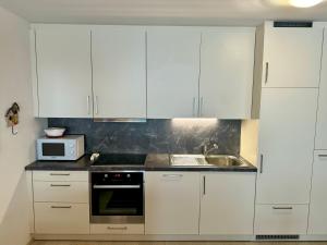 Kuchyň nebo kuchyňský kout v ubytování Da Renata