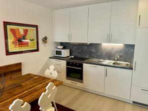 Kuchyň nebo kuchyňský kout v ubytování Da Renata