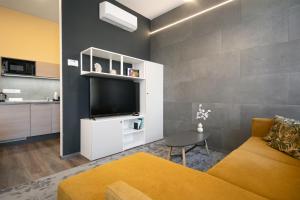 Televízia a/alebo spoločenská miestnosť v ubytovaní CORU House