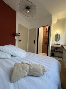 Maison des ambans chambres d'hotes hypercentre 200m de la gare et petit dejeuner inclus客房内的一张或多张床位