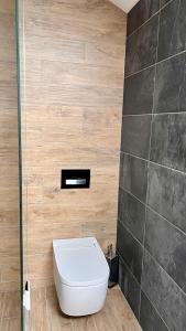 Koupelna v ubytování Chalet Súľov - Pool & Sauna