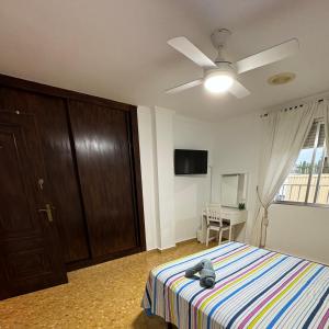 TV a/nebo společenská místnost v ubytování Habitaciones en GANDIA a 5 min del centro histórico