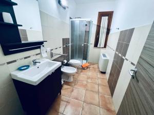 Koupelna v ubytování B&B Tramonti d'aMare