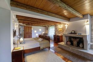 Posteľ alebo postele v izbe v ubytovaní Villa Salambati 9 in Salambati (Haus für 8-9 Personen)