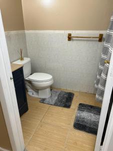 Koupelna v ubytování Bergin inn