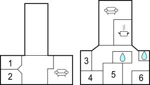 Planimetria di 6 Bedroom Cozy Home In Dannemare