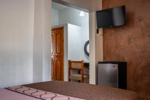 TV a/nebo společenská místnost v ubytování Hotel María de la Luz