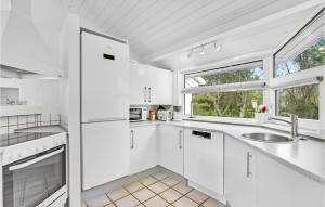 Η κουζίνα ή μικρή κουζίνα στο Holiday Home Tane Hedevej Blåvand