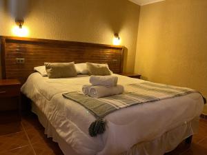 Postel nebo postele na pokoji v ubytování Hostal Piedrita de Rio