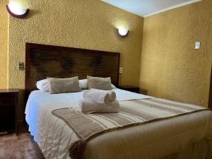 Voodi või voodid majutusasutuse Hostal Piedrita de Rio toas
