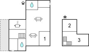 Půdorys ubytování Three-Bedroom Apartment In Broager