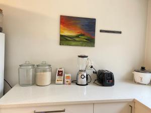 Kuchyň nebo kuchyňský kout v ubytování CBD Budget room