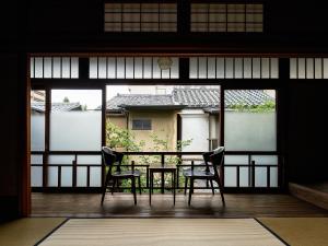 Un balcón o terraza en 京の宿　石原