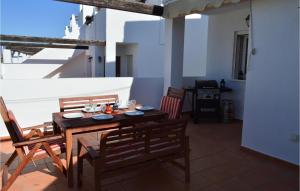 A balcony or terrace at Lovely Apartment In Alhama De Murcia
