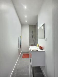 Koupelna v ubytování Grande maison rénovée 15mn Lyon,35mn Eurexpo