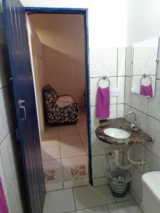 Ένα μπάνιο στο Casa Mobiliada Galinhos