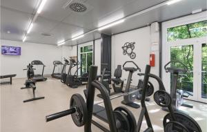 Das Fitnesscenter und/oder die Fitnesseinrichtungen in der Unterkunft Ferienhausdorf Thale