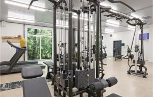 Das Fitnesscenter und/oder die Fitnesseinrichtungen in der Unterkunft Ferienhausdorf Thale