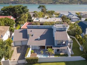 an aerial view of a house at Herons House in Knysna