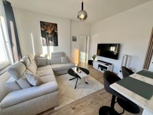 TV a/nebo společenská místnost v ubytování Modern Business Flat - Courts et moyens séjours