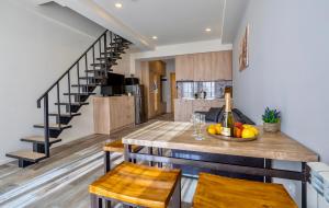 Kuchyň nebo kuchyňský kout v ubytování GVC New Gudauri Apartments