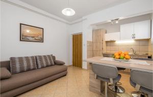 Kuchyň nebo kuchyňský kout v ubytování 1 Bedroom Amazing Apartment In Kampor