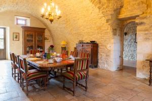 Posezení v ubytování Maison d'Hôtes Mas de la Chadenede