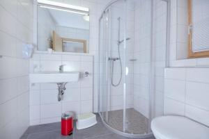 Vannituba majutusasutuses Grünerstein Chalet Jungbrunnen